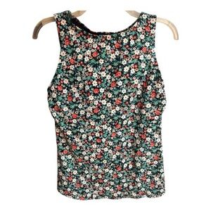 Lands End high neck floral tankini Size 6 DDD